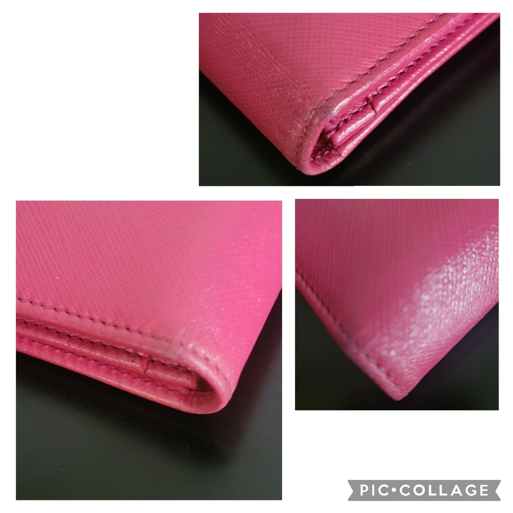 Salvatore Ferragamo Vara Bow Pink Bifold Long Leather Wallet - Picture 6 of 13